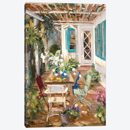 Summer Garden Canvas Print #AYN34} by Allayn Stevens Canvas Wall Art