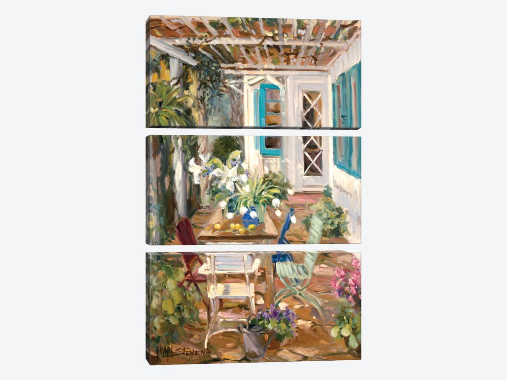 Summer Garden by Allayn Stevens 3-piece Canvas Art Print
