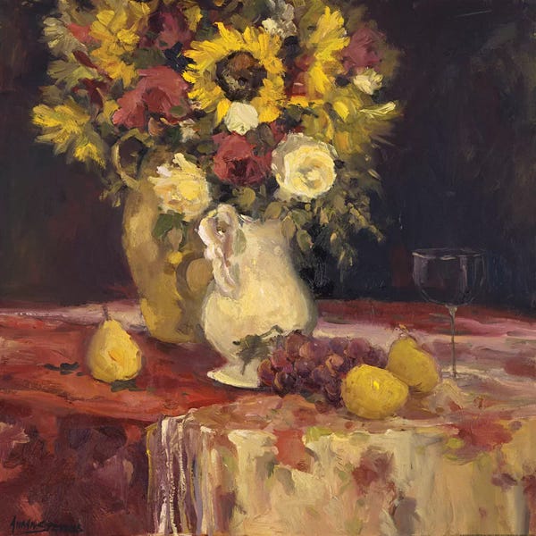 Sunflowers: Sunflowers And Wine by Allayn Stevens
