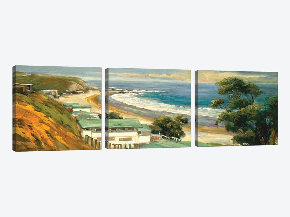 Sunlit Cove by Allayn Stevens 3-piece Canvas Art