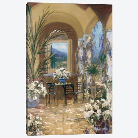 The Veranda I Canvas Print #AYN42} by Allayn Stevens Canvas Wall Art