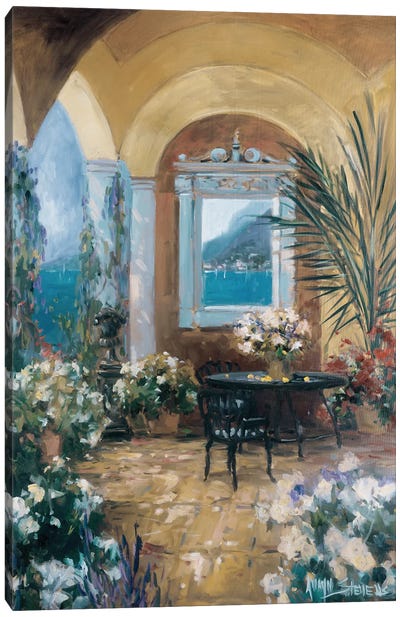 The Veranda II Canvas Art Print - Window Art