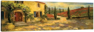 Tuscan Fields Canvas Art Print - Mediterranean Décor