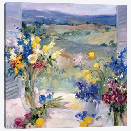 Tuscany Floral Canvas Print #AYN49} by Allayn Stevens Canvas Wall Art