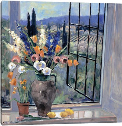 Tuscany Hillside II Canvas Art Print - Best Selling Floral Art