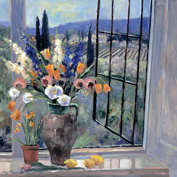 Windows: Tuscany Hillside II by Allayn Stevens