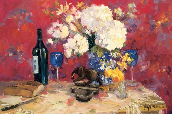 Hydrangeas: White Bouquet by Allayn Stevens
