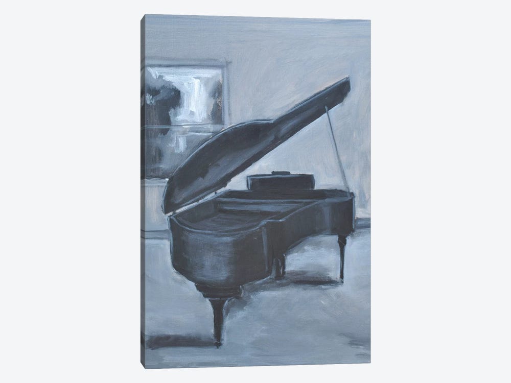 Blue Piano 1-piece Canvas Art