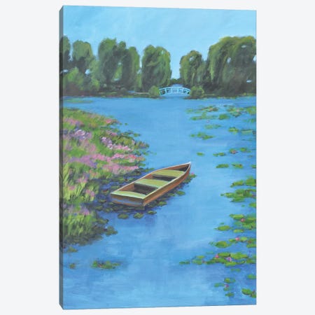 Boat Pond Canvas Print #AYN76} by Allayn Stevens Canvas Wall Art