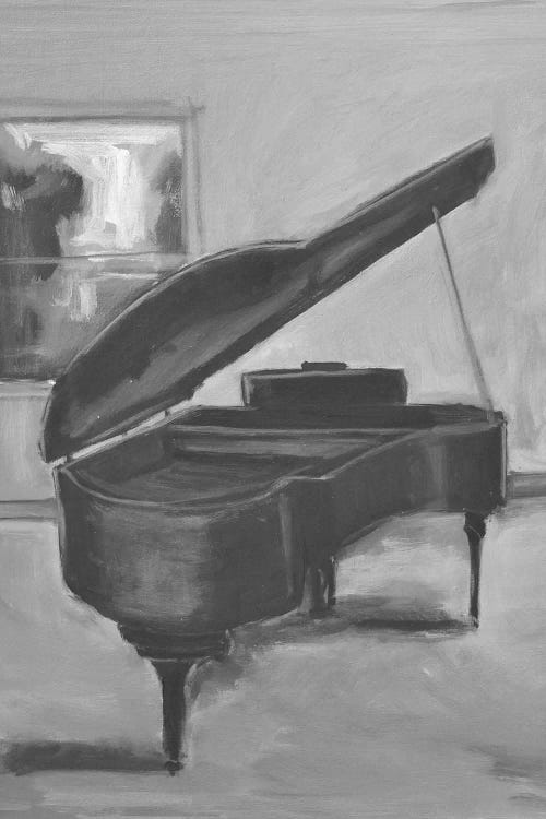 Piano In Black And White I by Allayn Stevens wall art