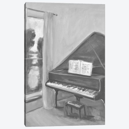Piano In Black And White II Canvas Print #AYN92} by Allayn Stevens Canvas Print