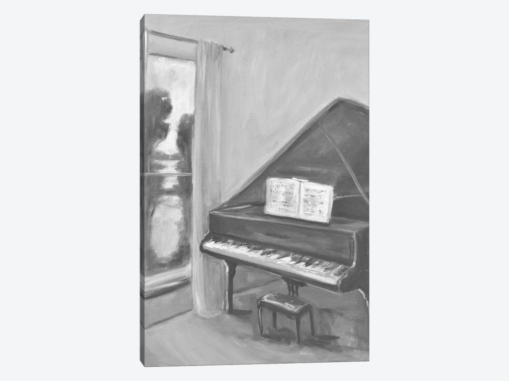 Piano In Black And White II 1-piece Art Print