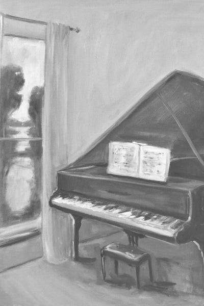 Pianos: Piano In Black And White II by Allayn Stevens