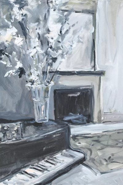 Pianos: Piano & Fireplace by Allayn Stevens