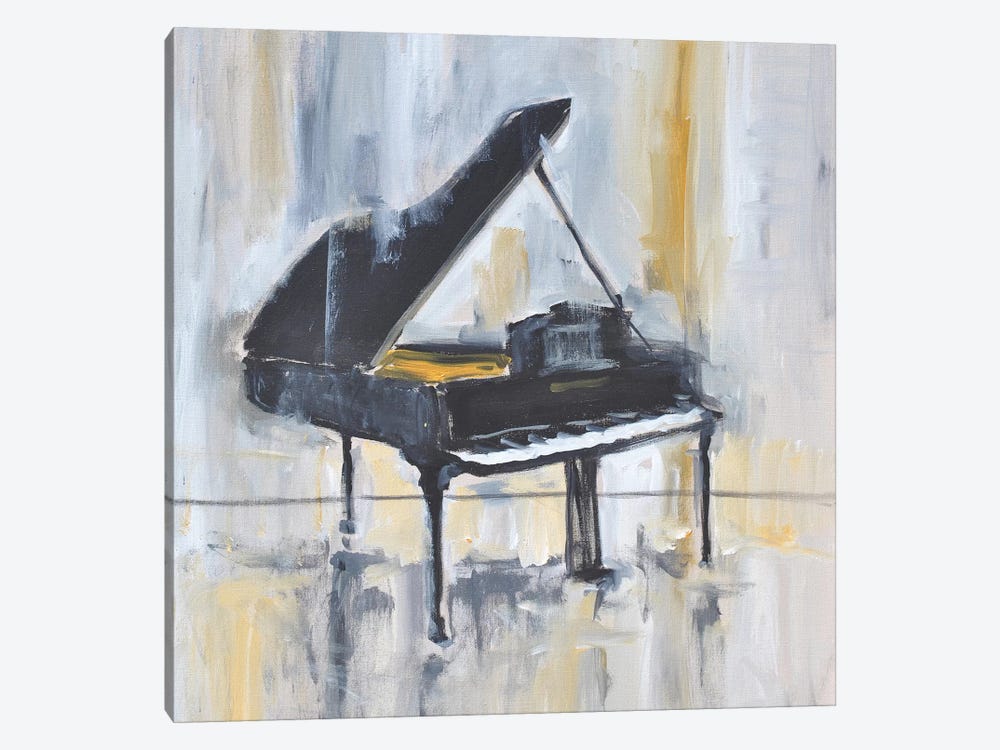Piano In Gold II by Allayn Stevens 1-piece Canvas Wall Art