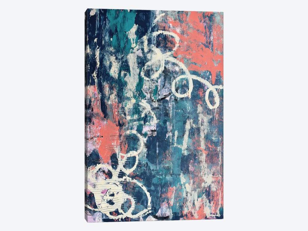 Endless Feeling: An Abstract Painting In Purples, Pinks, And Greens by Alyssa Hamilton 1-piece Canvas Art