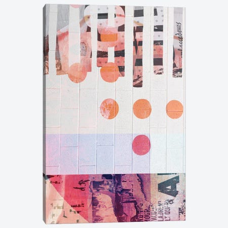 Can't Get Enough: A Digital Collage In Pinks And Oranges Canvas Print #AYS20} by Alyssa Hamilton Canvas Print