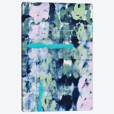 Sugar And Flowers III: A Vibrant Abstract Painting In Greens And Purples Canvas Print #AYS6} by Alyssa Hamilton Canvas Artwork