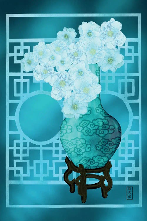 In A Cloud Of Camellias by Anthony Van Lam wall art