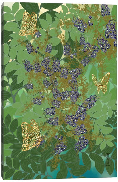 Sweet Dreams & Butterflies Canvas Art Print