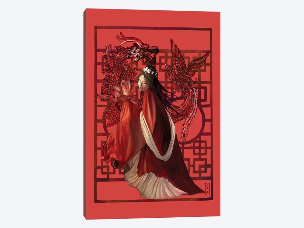 The Lady In Red by Anthony Van Lam 1-piece Art Print