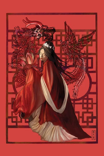 Anthony Van Lam: The Lady In Red by Anthony Van Lam