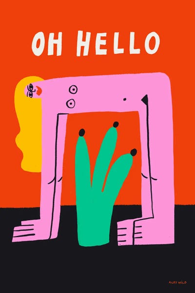 Fine Art Print: Oh Hello by Aley Wild