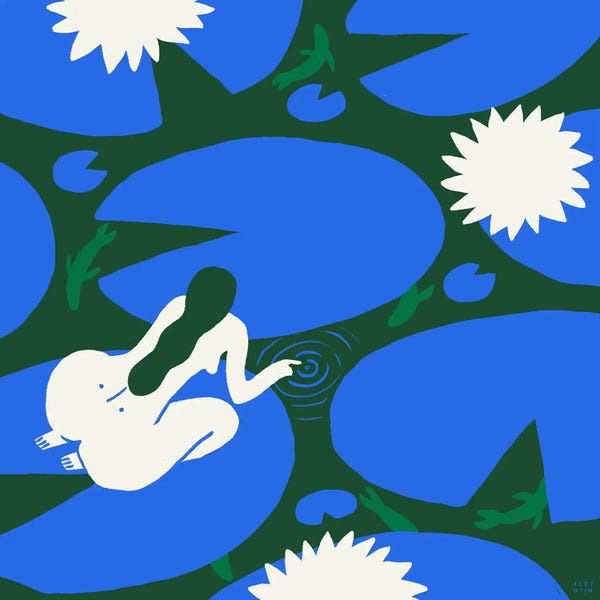 Water Lilies: Ponder by Aley Wild