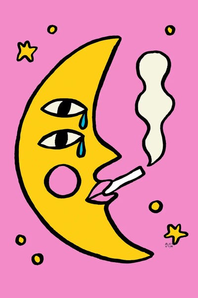 Smoking: Sassy Moon by Aley Wild