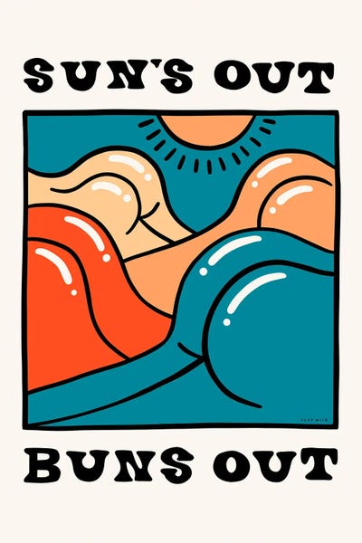 Sunbathing: Suns Out Buns Out by Aley Wild