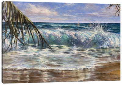 Seaglazed Shores Canvas Art Print - Alesia Yeremeyeva