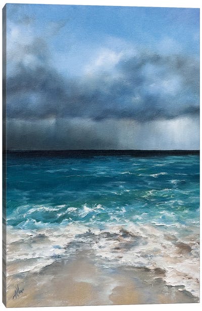 Tropical Rain Canvas Art Print - Alesia Yeremeyeva