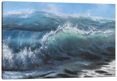 Sea-Glass Canvas Art Print - Blue Art