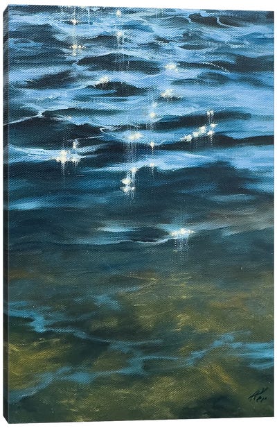 Gentle Sunsparkles Canvas Art Print - Water Art