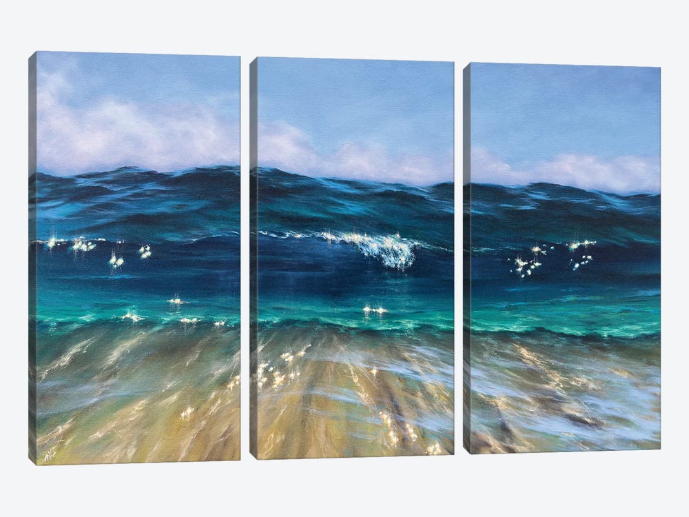 Ocean's Spell by Alesia Yeremeyeva 3-piece Canvas Wall Art