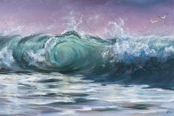 Alesia Yeremeyeva: Evening At The Beach by Alesia Yeremeyeva