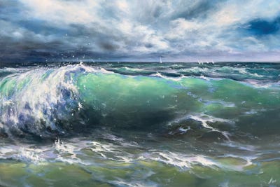 Blissful Tempest by Alesia Yeremeyeva framed wall art