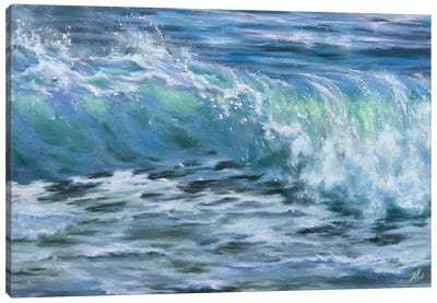 Springwave Canvas Art Print - Blue Art