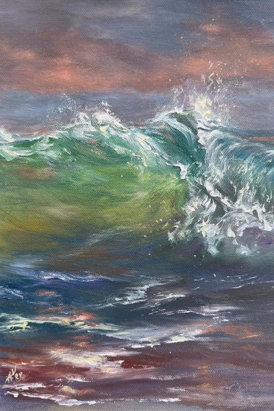 Large Coastal Art - Canvas Prints: August Dawn by Alesia Yeremeyeva