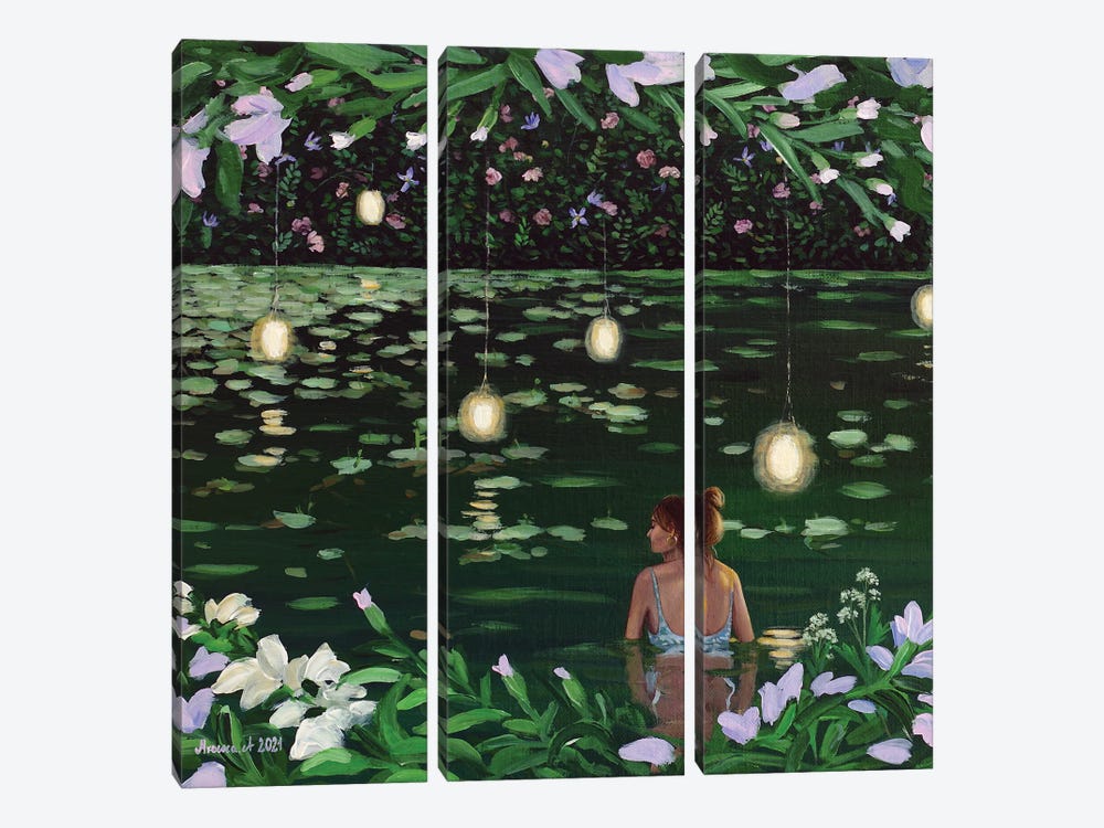 Hidden Lake II by Agnieszka Turek 3-piece Art Print