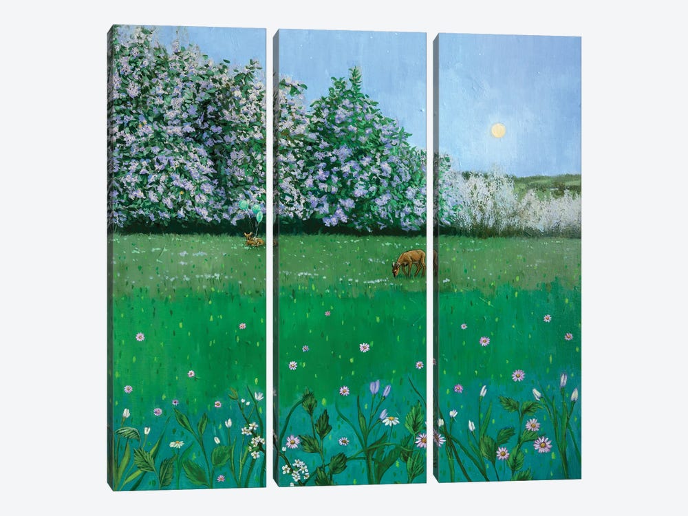 The Most Beautiful Is May Night by Agnieszka Turek 3-piece Canvas Art