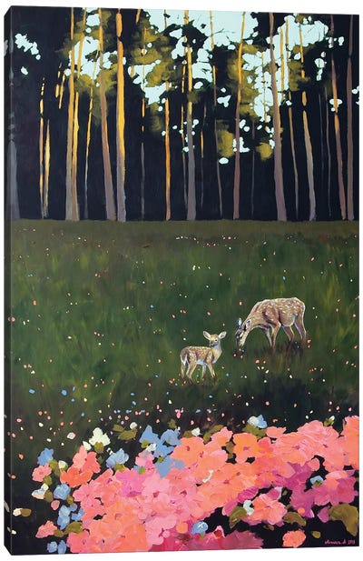 Spring Forest Canvas Art Print - Agnieszka Turek