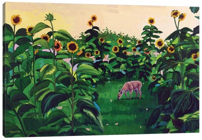 Sunflowers II Canvas Art Print - Agnieszka Turek