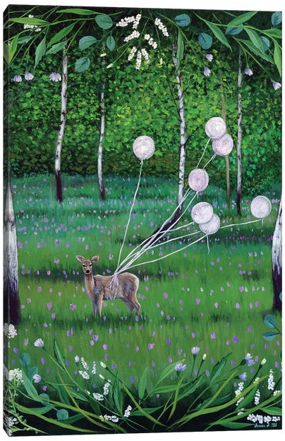 The Flavour Of The Forest Canvas Art Print - Balloons
