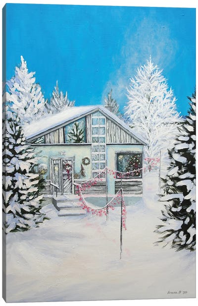 Winter All Around Us Canvas Art Print - Agnieszka Turek