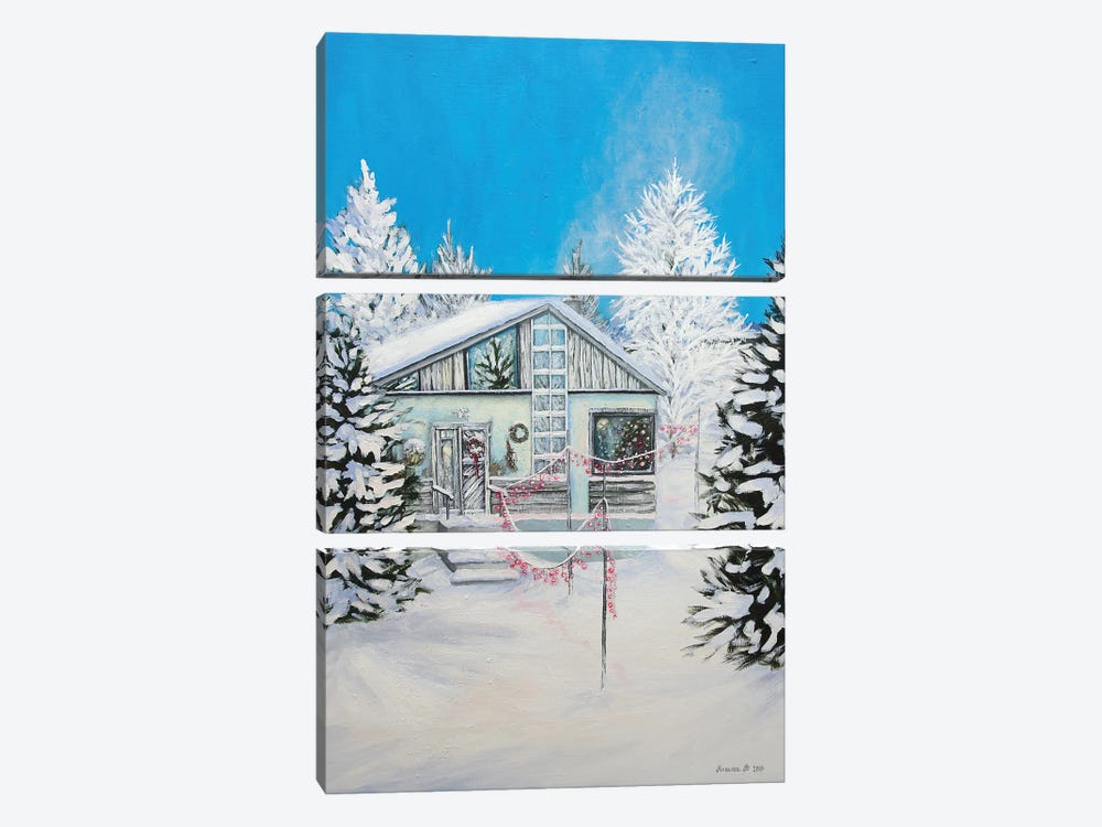 Winter All Around Us by Agnieszka Turek 3-piece Canvas Art Print