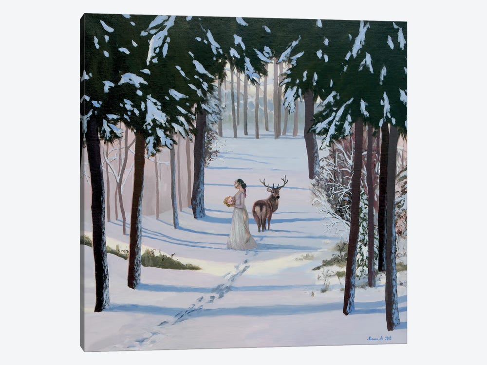 Winter Meeting by Agnieszka Turek 1-piece Canvas Artwork