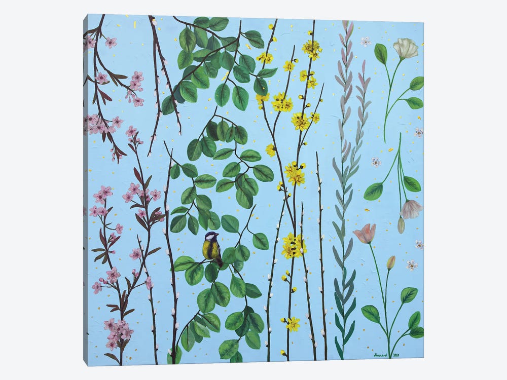 Flowers - Summer Composition by Agnieszka Turek 1-piece Canvas Art