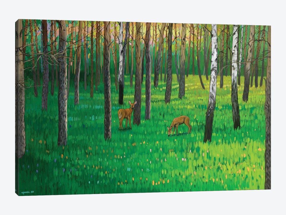 Spring Forest VI by Agnieszka Turek 1-piece Canvas Art