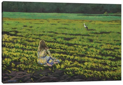 Spring Canvas Art Print - Celery